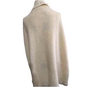 Vintage Curity Yellow Nylon Trim Waffle Weave Baby Blanket Rare Bunny Lion